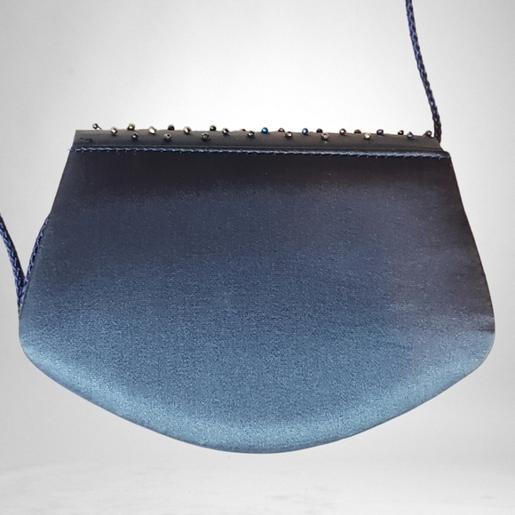 Navy Blue Beaded Purse - Picture 4 of 4